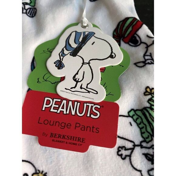 Peanuts Christmas SNOOPY Winter FLEECE Lounge Pajama PJ Pants Women’s Sz M NEW - Picture 3 of 10